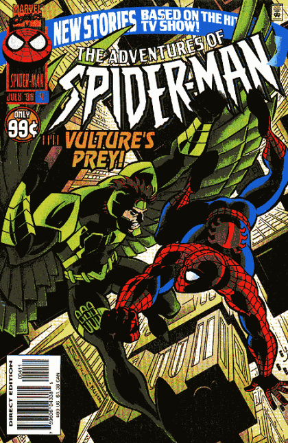 The Adventures of Spider-Man #4, Marvel Comics borítója