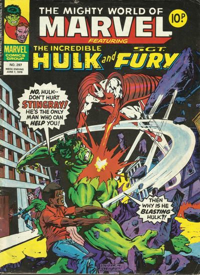 The Mighty World of Marvel (1972) #297, Marvel Comics borítója