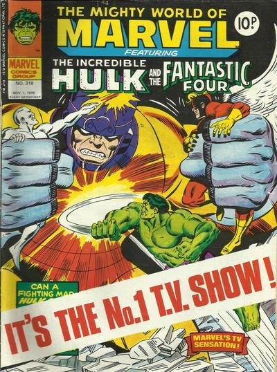 The Mighty World of Marvel (1972) #318, Marvel Comics borítója