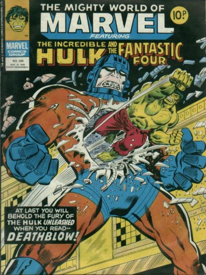 The Mighty World of Marvel (1972) #320, Marvel Comics borítója