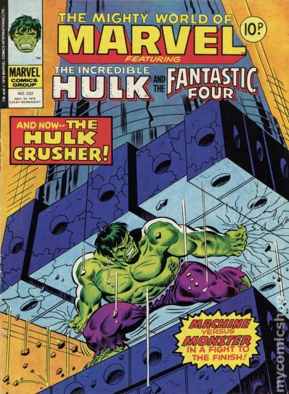 The Mighty World of Marvel (1972) #322, Marvel Comics borítója
