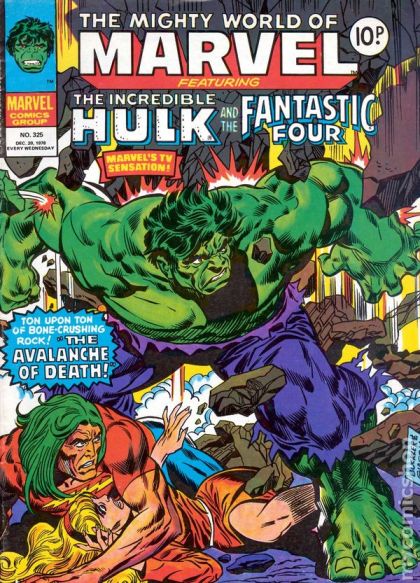 The Mighty World of Marvel (1972) #325, Marvel Comics borítója