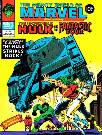 The Mighty World of Marvel (1972) #326, Marvel Comics borítója